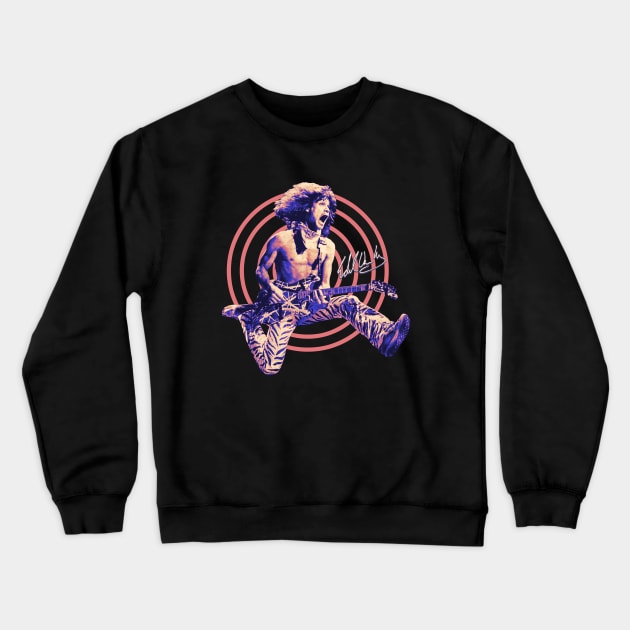 Van Halen Classic Jumping Signature Crewneck Sweatshirt by BolaMainan